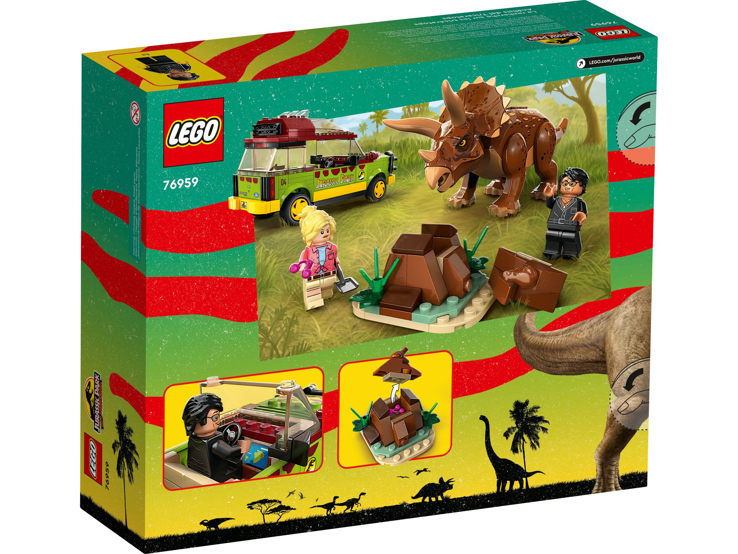LEGO® Jurassic Park 76959 Badanie triceratopsa - obrazek 3