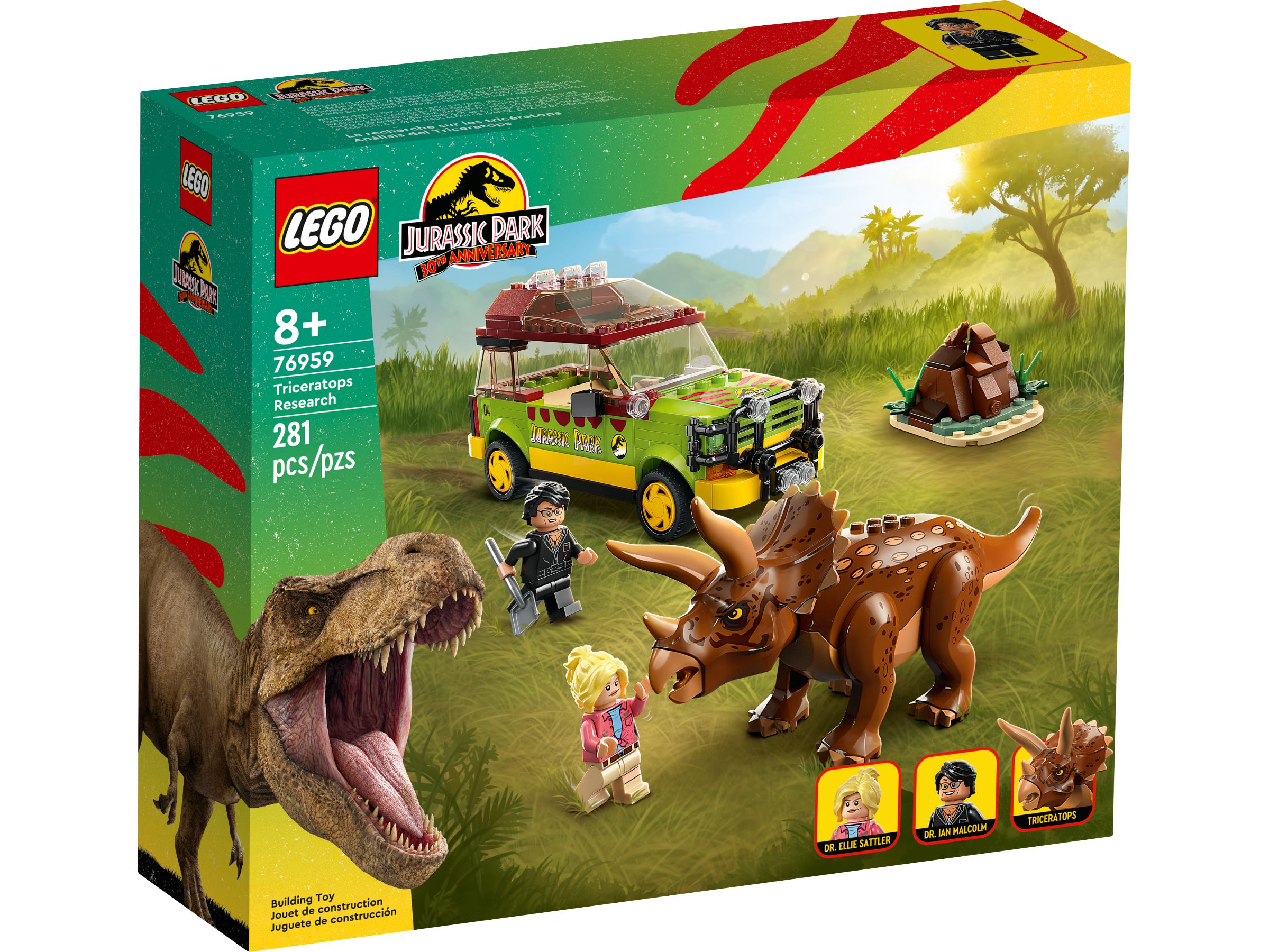 LEGO® Jurassic Park 76959 Badanie triceratopsa