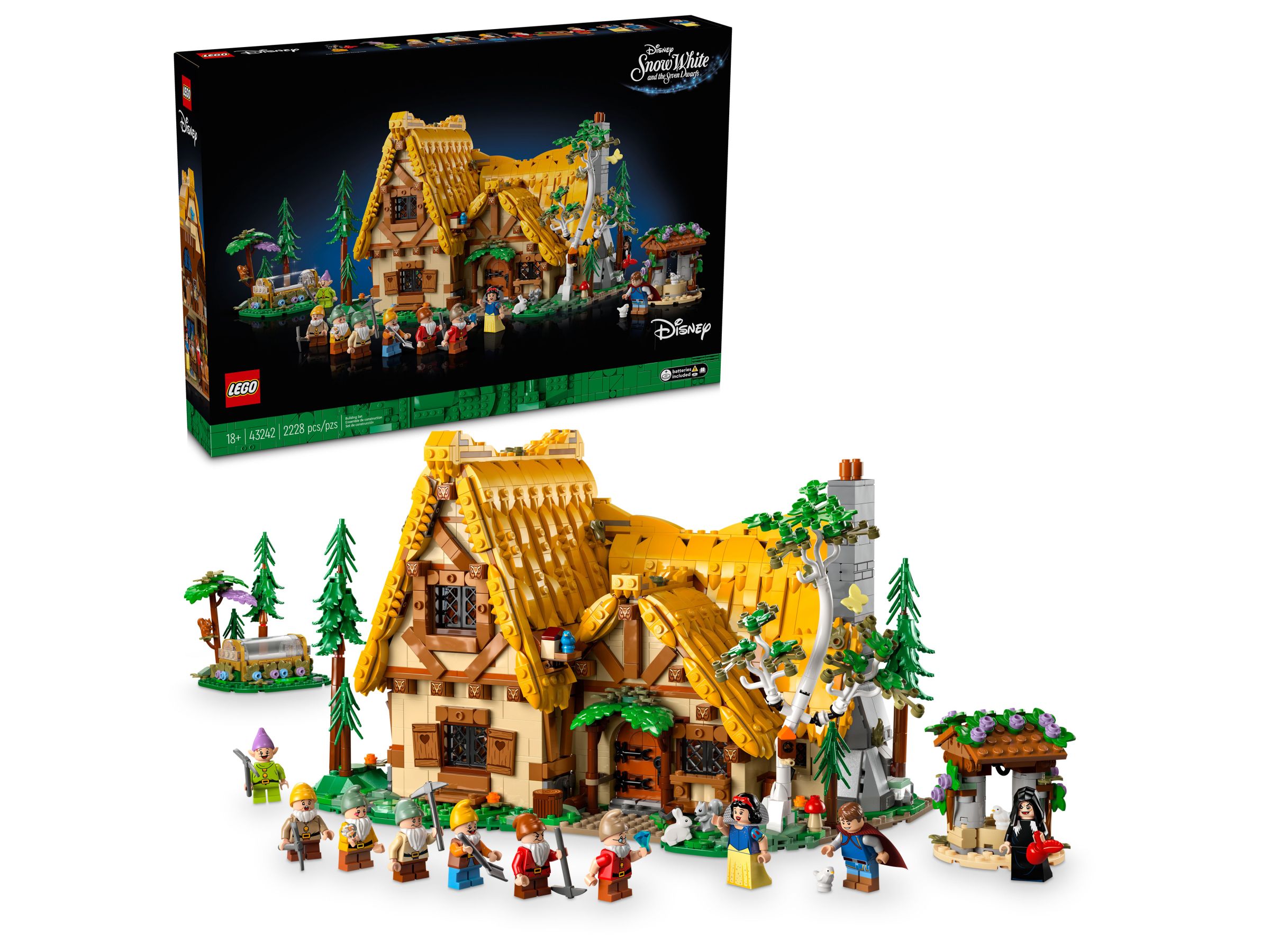 LEGO® Disney 43242 Chatka Królewny Śnieżki i siedmiu krasnoludków